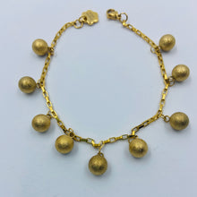 Görseli Galeri görüntüleyiciye yükleyin, 18K Gold Plated, Golden Balls Bracelet