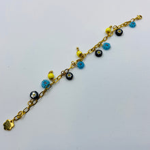 Load image into Gallery viewer, Light Blue - Daisy Millefiori Bracelet