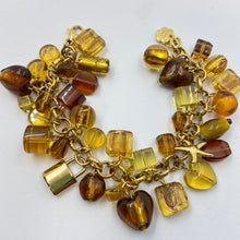 Load image into Gallery viewer, Amber Colour Murano Beads Rich Bracelet
