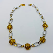 Load image into Gallery viewer, Golden Murano Silver Plated Necklace