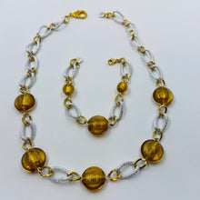 Load image into Gallery viewer, Golden Murano Silver Plated Bracelet