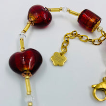 Load image into Gallery viewer, Murano Shiny Red Beads Hand Made Necklace
