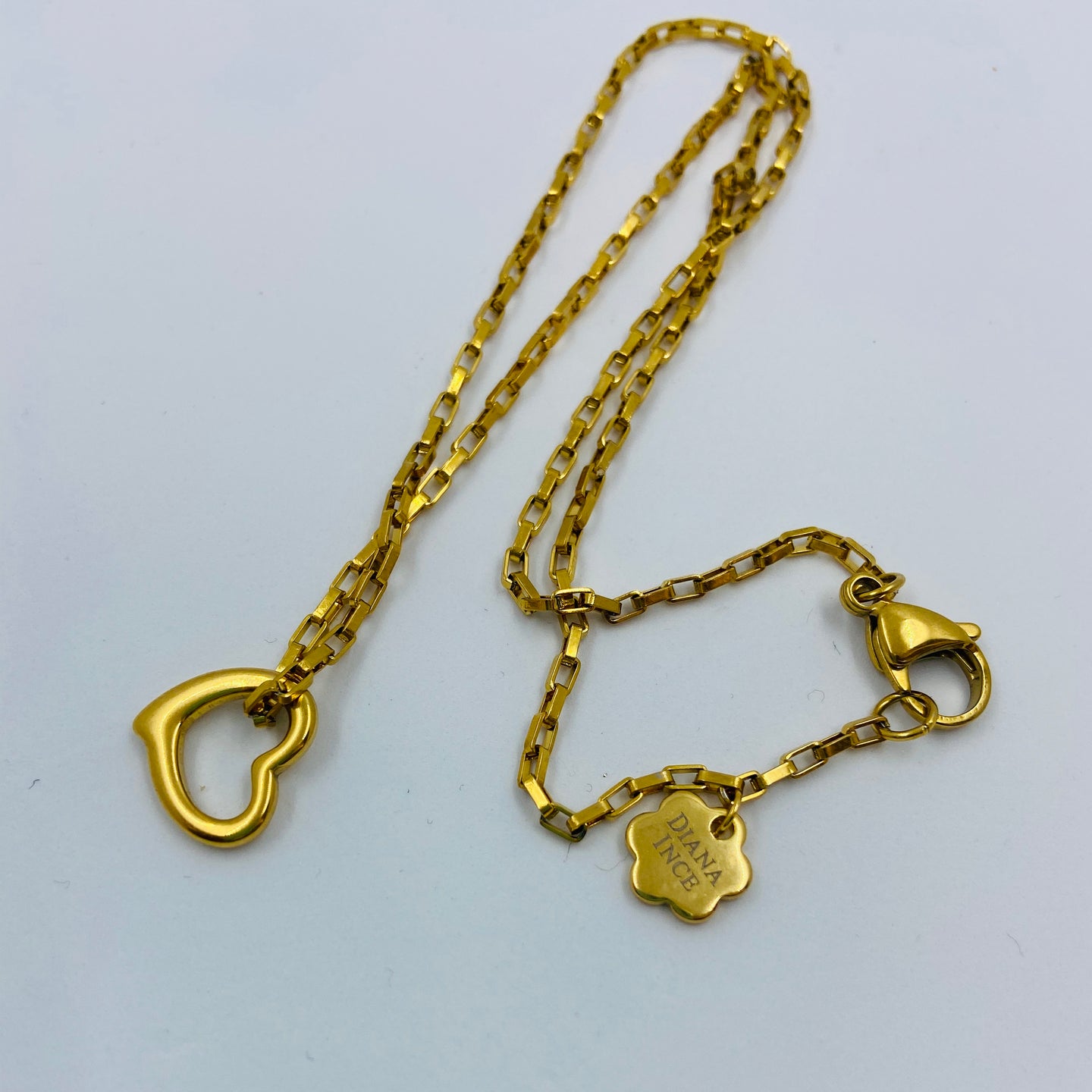 18K Gold Plated Heart Shaped Necklace