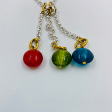 Load image into Gallery viewer, Tri-color Murano Sterling Silver Necklace
