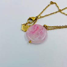 Load image into Gallery viewer, Pinkish Agate Pendant Necklace
