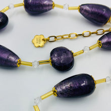 Load image into Gallery viewer, Murano Shiny Sangria Color Beads Hand Made Necklace
