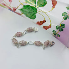 Load image into Gallery viewer, Pinkish Handmade Lampwork Bead Bracelet
