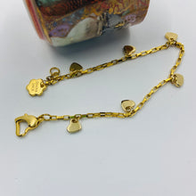 Load image into Gallery viewer, Six-Hearth 18K Gold Plated Bracelet
