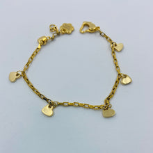 Load image into Gallery viewer, Six-Hearth 18K Gold Plated Bracelet
