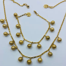 Load image into Gallery viewer, 18K Gold Plated, Golden Balls Necklace
