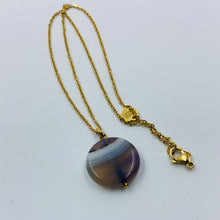 Load image into Gallery viewer, Jupiter Colour Agate Pendant Necklace
