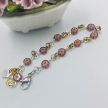 Load image into Gallery viewer, Millefiori Straight Purple-Red Colour Beads Bracelet
