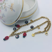 Load image into Gallery viewer, Ladybug Lampwork Bead Necklace
