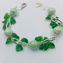 Load image into Gallery viewer, Greenish Porcelain Silver Plated Bracelet
