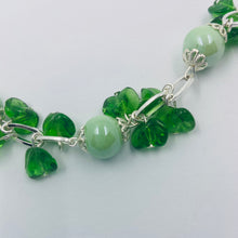 Load image into Gallery viewer, Greenish Porcelain Silver Plated Bracelet
