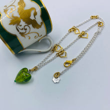 Load image into Gallery viewer, Kelly Green Murano Pendant Necklace
