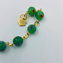 Load image into Gallery viewer, Forest Green Lampwork Bead Bracelet
