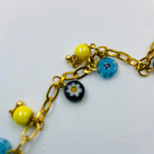 Load image into Gallery viewer, Light Blue - Daisy Millefiori Bracelet
