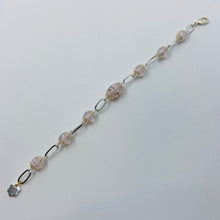 Load image into Gallery viewer, Pinkish Lampwork Glass Beads Bracelet
