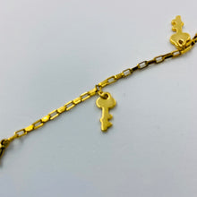 Load image into Gallery viewer, Five-Keys 18K Gold Plated Bracelet
