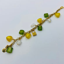 Load image into Gallery viewer, Yelow-Green-White Murano Beads Charm Bracelets
