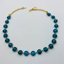 Load image into Gallery viewer, Teal Murano Beads on Czech Sand Beads.

