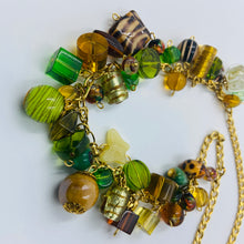 Load image into Gallery viewer, Amberish Mixed Murano and Glass Beads Rich Necklace
