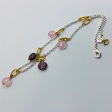 Load image into Gallery viewer, Pink - Grape Colour Murano Bead Necklace
