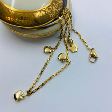 Load image into Gallery viewer, Three-Hearth 18K Gold Plated Necklace
