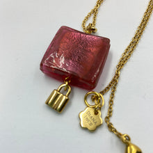 Load image into Gallery viewer, Fuschia Pink Murano Pendant Necklace
