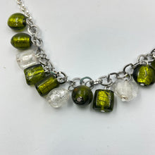 Load image into Gallery viewer, Moss- White Colour Murano Beads Necklace
