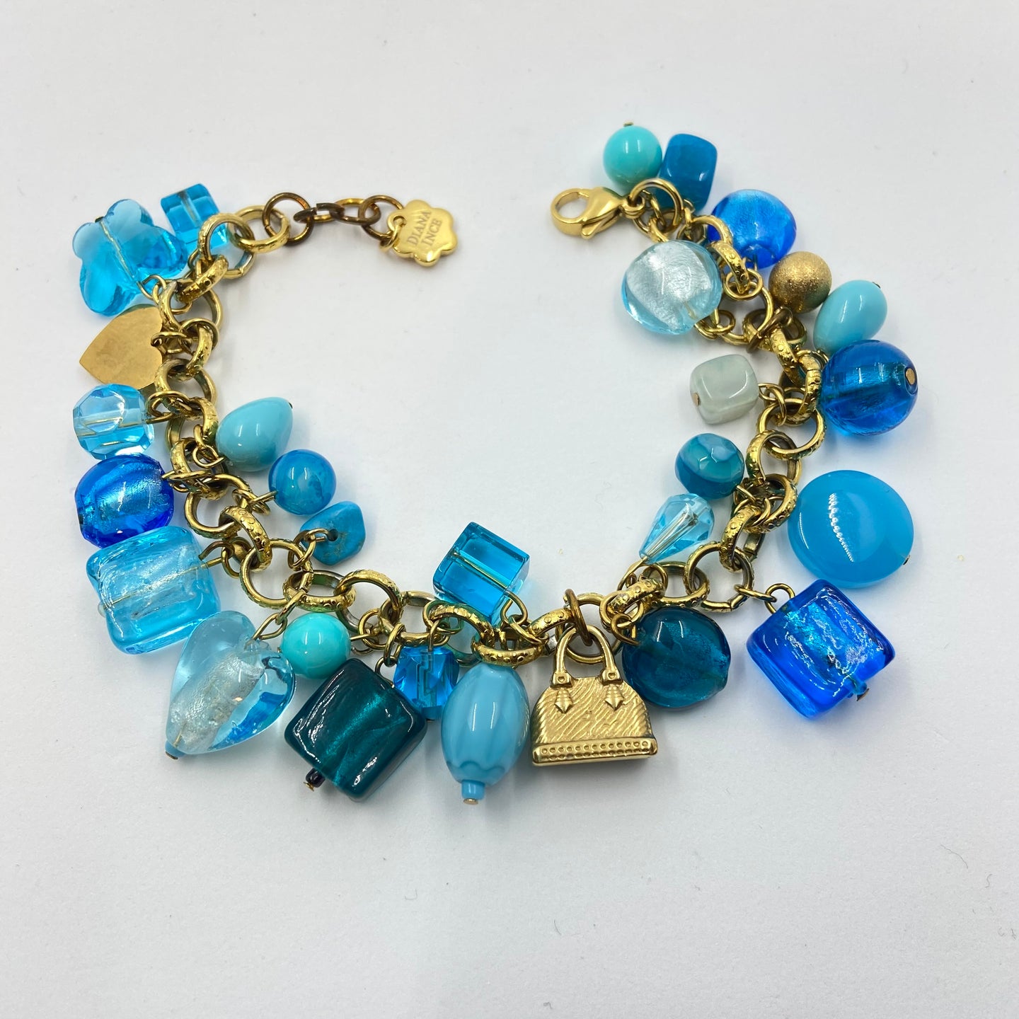 Sky Blue Murano Beads Rich Bracelet