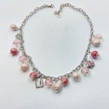 Load image into Gallery viewer, Baby Pink - Lilac Lampwork-Porcelain Bead Necklace
