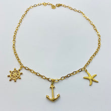 Load image into Gallery viewer, Marine Theme SRA 18K Gold Plated Necklace
