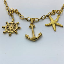 Load image into Gallery viewer, Marine Theme SRA 18K Gold Plated Necklace
