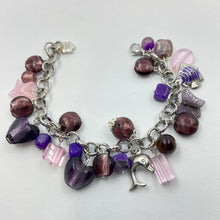 Load image into Gallery viewer, Pink - Violet Variety Colour Murano Beads Rich Bracelet
