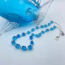 Load image into Gallery viewer, Deep Blue Colour Czech Beads Necklace
