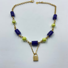 Load image into Gallery viewer, Cobalt Stone Porcelain  Necklace
