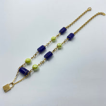 Load image into Gallery viewer, Cobalt Stone Porcelain  Necklace
