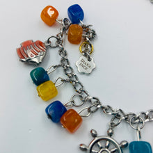 Load image into Gallery viewer, Multi Coloured Cubic Agate Stone Bracelet
