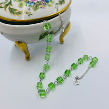 Load image into Gallery viewer, Light Green Colour Czech Beads Necklace
