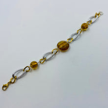 Load image into Gallery viewer, Golden Murano Silver Plated Bracelet
