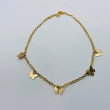 Load image into Gallery viewer, Thin Butterflies 18K Gold Plated Necklace
