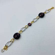 Load image into Gallery viewer, Sangria Murano Silver Plated Bracelet
