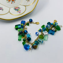 Load image into Gallery viewer, Green-Blue  Murano Beads Rich Bracelets
