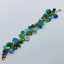 Load image into Gallery viewer, Green-Blue  Murano Beads Rich Bracelets
