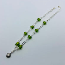 Load image into Gallery viewer, All Heart Green Murano Beads Necklace
