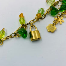 Load image into Gallery viewer, Green - Amber Bead Lock Bracelet
