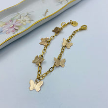 Load image into Gallery viewer, Thin Butterflies 18K Gold Plated Bracelet
