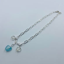 Load image into Gallery viewer, Sky Blue- White Colour Murano Beads Necklace
